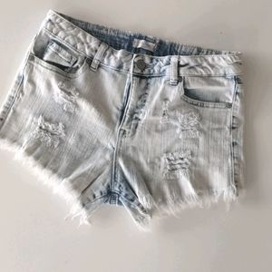 Altar'd state acid wash ripped shorts